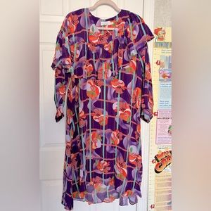 NWOT & Other Stories Women’s Dress long sleeve Purple pink size 6 oversized